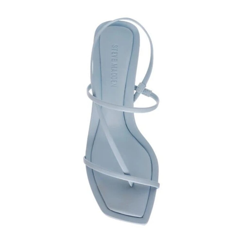 Steve Madden Locke Sandals in Blue Leather 7 New with Box Womens High Heels - Picture 3 of 15